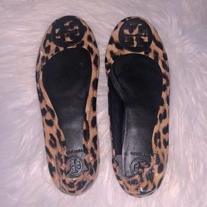 Tory Burch Minnie Leopard Print Flats
